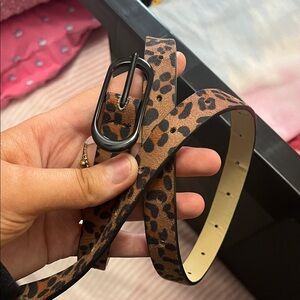 Leopard Print Women's Belt